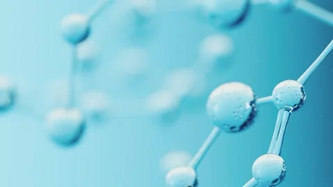 Abstract molecular structure macro footage showing scientific atom bonding .. Stock Footage 332316228
