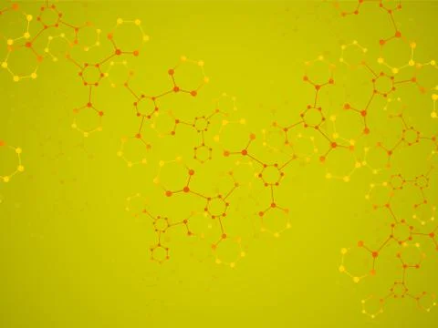 Abstract molecular structure, scientific geometric background. Technology hex 스톡 일러스트