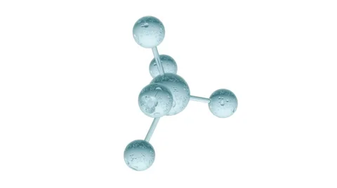Abstract molecule background - 3D Animation Stock Footage