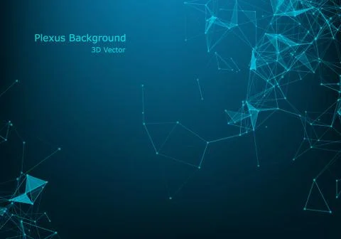Abstract molecule background, genetic and chemical compounds, connected lines Stock Illustration