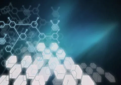 Abstract molecule background Stock Photos