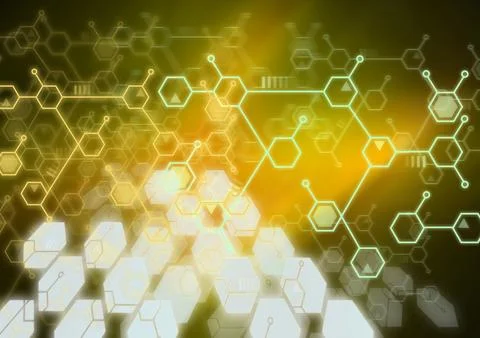 Abstract molecule background Stock Photos