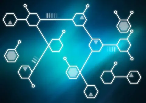 Abstract molecule background Stock Photos