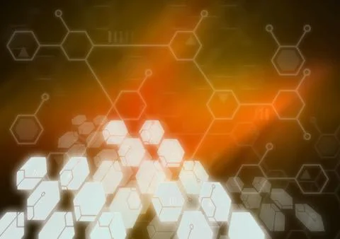 Abstract molecule background Stock Photos