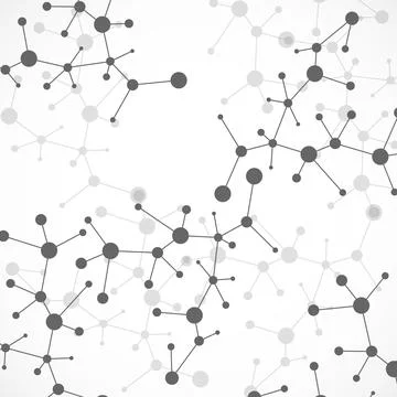 Abstract molecule DNA. Science background. Vector illustration 스톡 일러스트