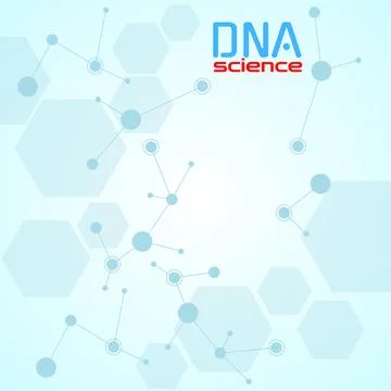 Abstract molecule DNA. Science background. Vector illustration 스톡 일러스트