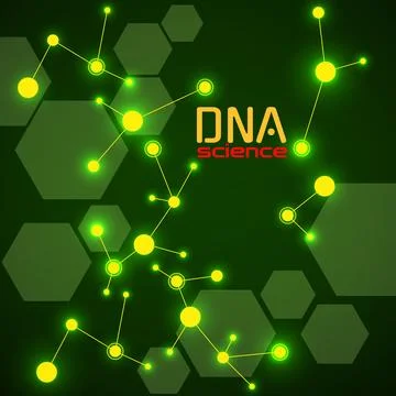 Abstract molecule DNA. Science background. Vector illustration 스톡 일러스트