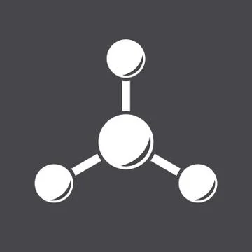 Abstract molecule icon Stock Illustration