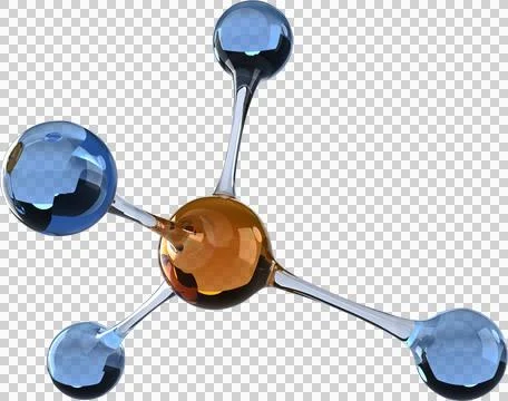 Abstract molecule model Stock Illustration