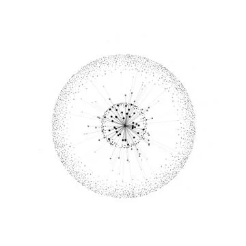 Abstract molecule. Molecular structure. Science or medical background with Stock Illustration