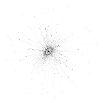 Abstract molecule. Molecular structure. Science or medical background with Stock Illustration