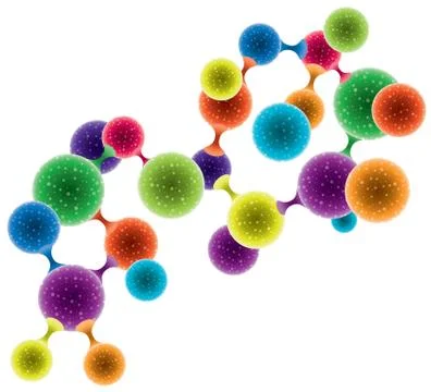 Abstract molecule or microbe Illustrazione stock