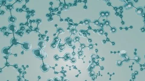Abstract Molecule Structure Background for Science, Chemistry Illustration