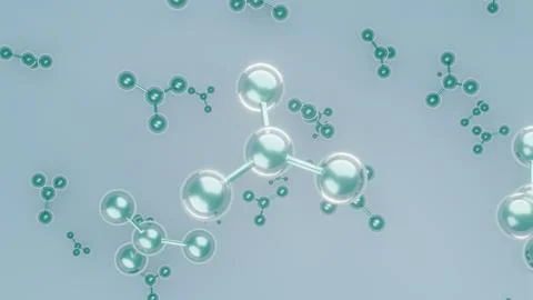 Abstract Molecule Structure Background for Science, Chemistry Illustration