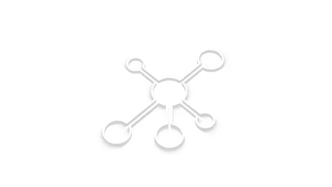 Abstract molecule structure with connecting nodes and circles animation slo.. Stock Footage 341228736