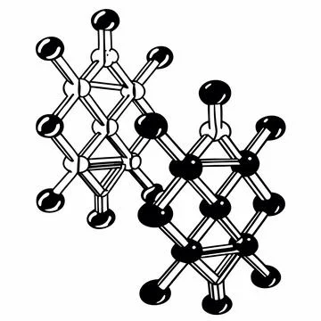 Abstract Molecule Structure Scientific Design Stock Illustration
