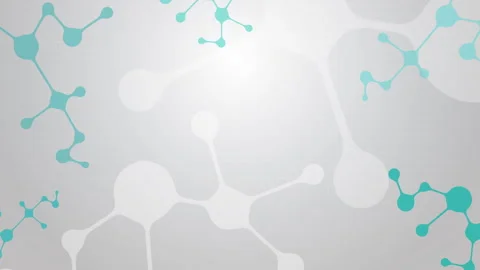 Abstract molecules and global social media communication technology concept. Video stock 288025937
