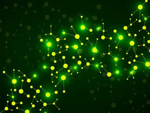 Abstract molecules DNA. Science background. Vector illustration Stock Illustration