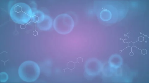 Abstract molecules medical background Vidéo 58434874