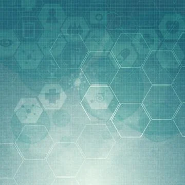 Abstract molecules medical background 스톡 일러스트