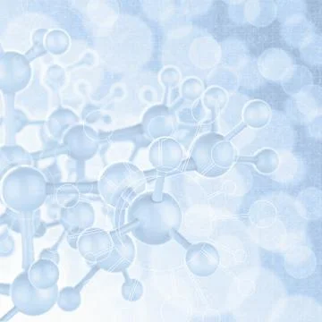 Abstract molecules medical background Ilustración de archivo