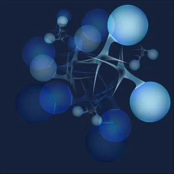 Abstract molecules structure design for your background. Vector illustration Illustrazione stock