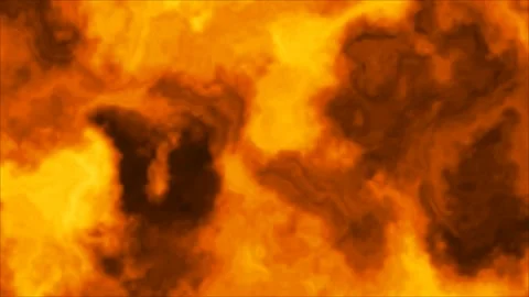 Abstract Molten Fire Gold Flowing Liquid Background Stock Footage 340007412