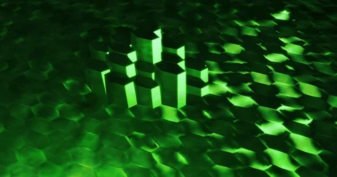 Abstract Molten Green Stock Footage 107516587