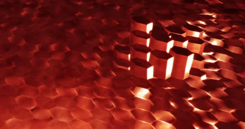 Abstract Molten Red Stock Footage 107516658