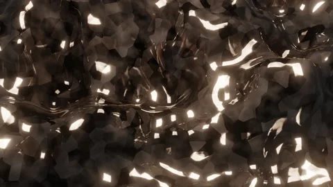 Abstract Molten Rock Waves Background Stock Footage 223788866