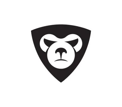 Abstract Monkey Emblem. Isolated Vector Illustration Stock Illustration
