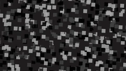 Abstract monochromatic digital square noise pattern Stock Illustration