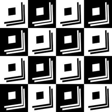 Abstract, monochromatic seamlessly repeatable pattern / background. Vector ar Stock Illustration