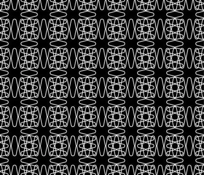 Abstract, monochromatic seamlessly repeatable pattern / background. Vector ar 스톡 일러스트