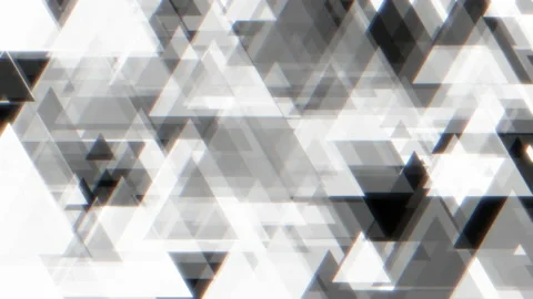 Abstract Monochromatic Triangle Shaped Mosaic Background Loop Stock Footage 132842199