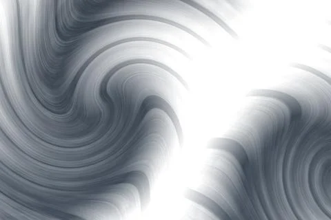Abstract Monochromatic Wave Background | Silver &amp; Gray Metallic Texture Illustration
