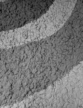Abstract Monochromatic Wave Pattern on Coarse Plaster Wall Stock Photos