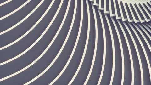 Abstract Monochrome 3D Kinetic Wave Pattern Loop Stock Footage 341427232