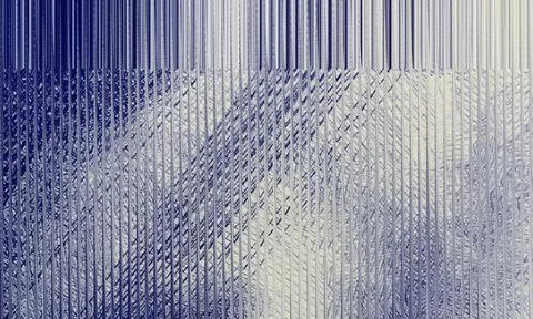 Abstract Monochrome Background with Complex Woven Texture, Vertical Stripes.. Stock Illustration