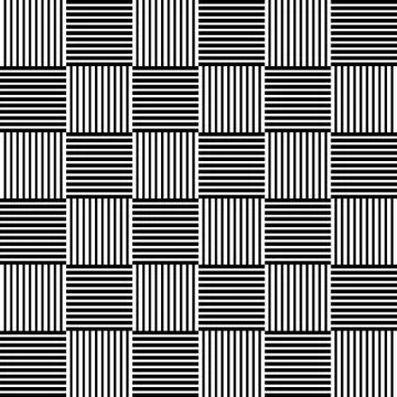 Abstract monochrome background with lined squares. Repeatable pattern Illustrazione stock