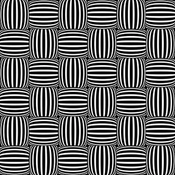 Abstract monochrome background with lined squares. Repeatable pattern Illustrazione stock