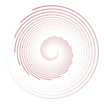 Abstract monochrome background. Optical illusion. Design spiral dots backdrop Illustrazione stock