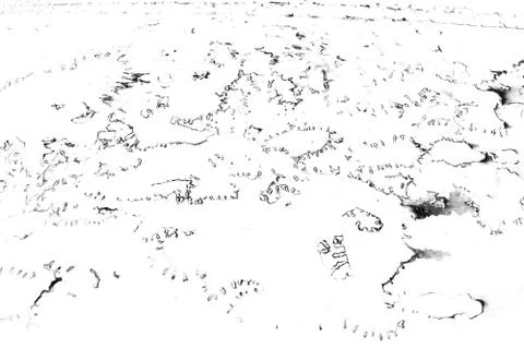 Abstract monochrome background. Texture is black and white pattern of cracks, Stock Illustration