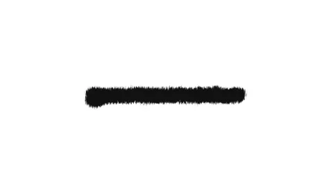 Abstract Monochrome Brushstroke on White Background Texture Art Print Stock Footage 341922522