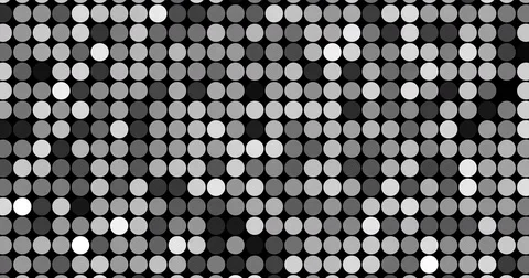 Abstract monochrome circle pattern background, animated seamless loop, 4k 60fps Video stock 80611642