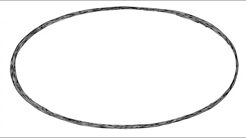 Abstract monochrome circle spin sequence with minimal design aesthetic Stock Footage 314459343