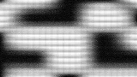 Abstract monochrome digital glitch pattern with horizontal scan lines Illustrazione stock
