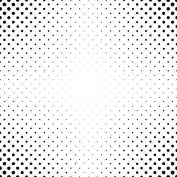 Abstract monochrome dot pattern background イラスト素材