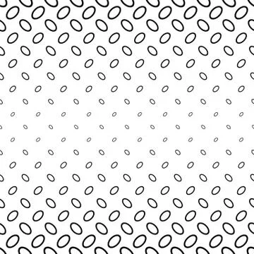 Abstract monochrome ellipse ring pattern design Stock Illustration