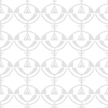 Abstract monochrome Ethnic seamless patterns on gray background Illustrazione stock